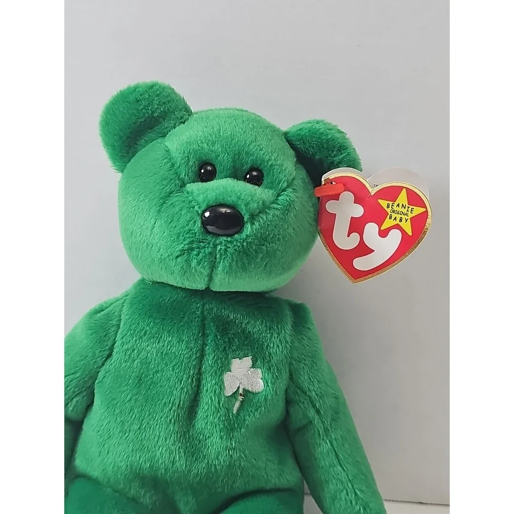 Ty Beanie Baby Erin The Bear‎ 1997 Retired Plush Toy (2)